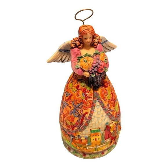 Jim Shore Heartwood creek 2006 Bountiful Angel #4006722  Fall harvest 5” tall. - Picture 1 of 7